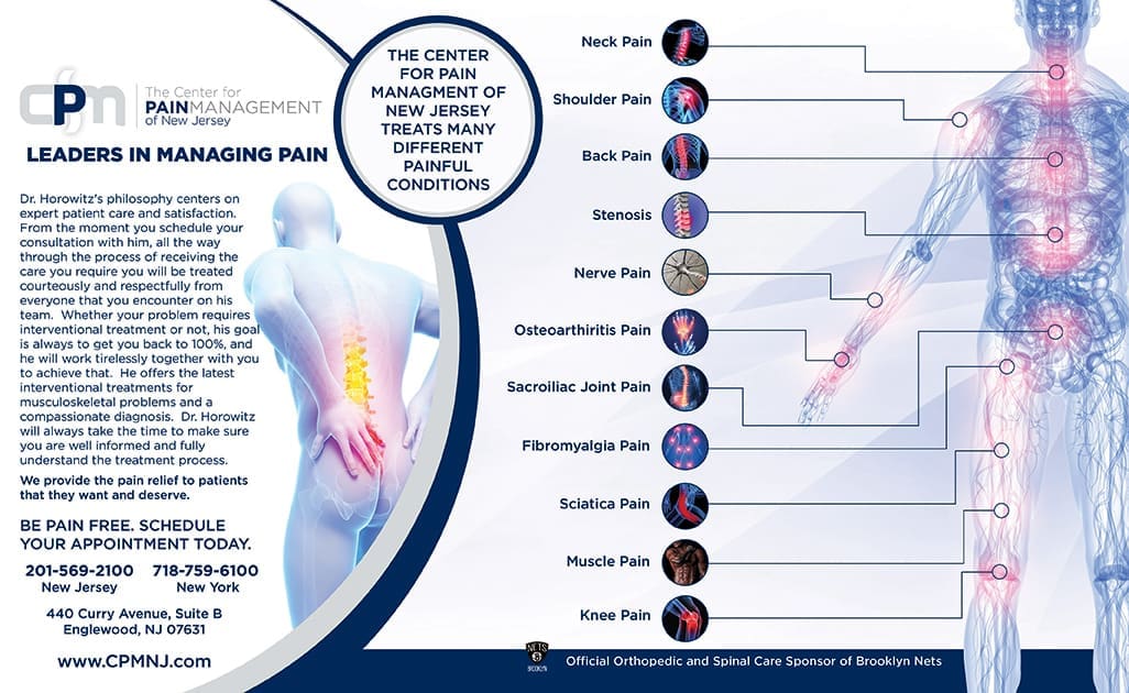 Orthopedic Pain Management Brochure design for Center For Pain Management of New Jersey featuring interventional procedures and board-certified physicians — view 3