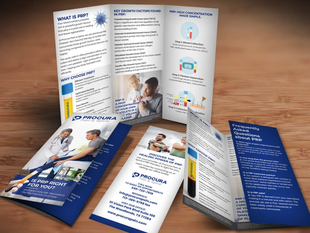 PRP Brochure Design — brochures design project by Graphics for Doctors