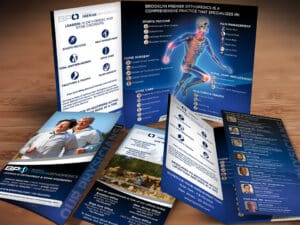 What should a good medical brochure design include